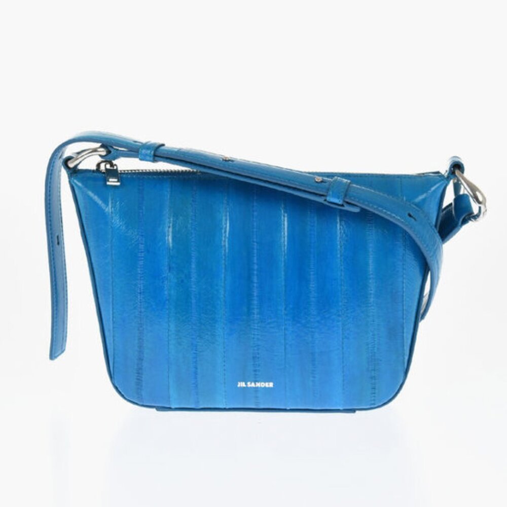 [NWT] Jil Sander Blue Leather Shoulder Bag